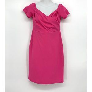 BLVD USA Off The Shoulder Bubblegum Barbie Pink Mini Dress NEW size large